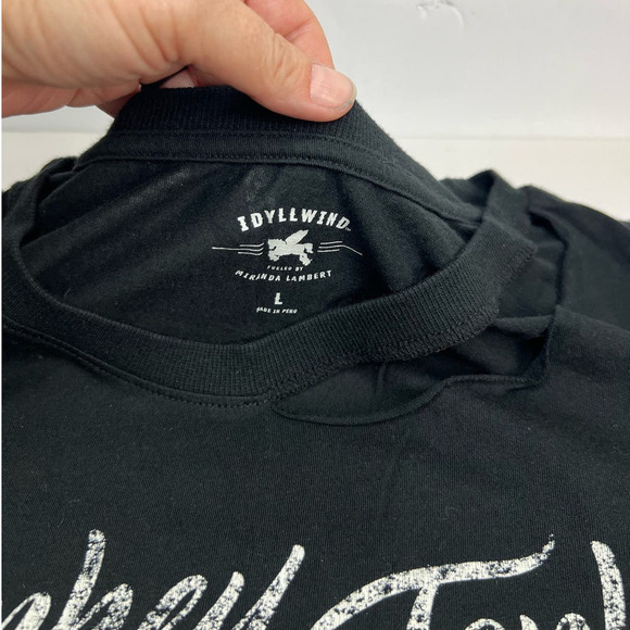 EUC Miranda Lambert Idyllwind Western Women's HONKY TONK HEART T-shirt Large - Picture 6 of 8